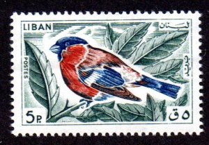 LEBANON 434 MNH SCV $8.00 BIN $4.80 BIRD