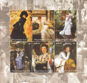 Mozambique 2004 TISSOT Paintings Sheet Perforated Mint (NH)