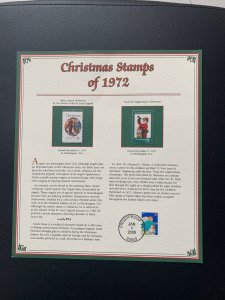 Christmas Stamps of the United States 1972 Collector Panel PCS Uncanceled