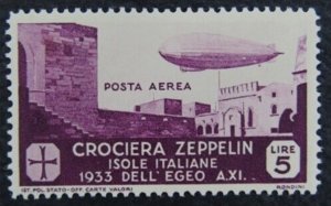 Italy Egeo - Zeppelin - Sassone n.A23 cv 660$ - MNH**