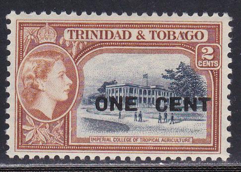 Trinidad & Tobago # 85, Revalued Stamp, Mint NH