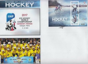 CANADA # 3039.08- CANADA's HISTORY of HOCKEY on SUPERB FIRST DAY COVER # 8