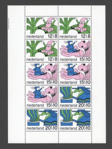 1968 Netherlands Scott #B441a Fairy Tale Characters, Sheet of 10 MNH