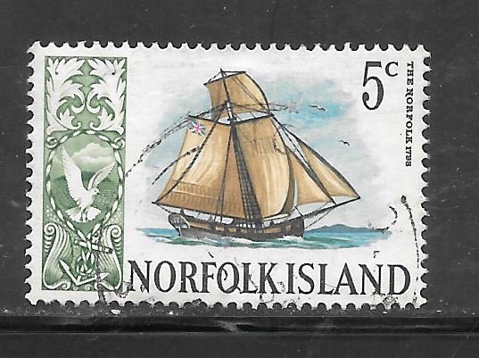 Norfolk Island #104 Used Single