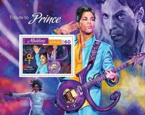 Z08 IMPERFORATED MLD16805b MALDIVES 2016 Tribute to Prince MNH