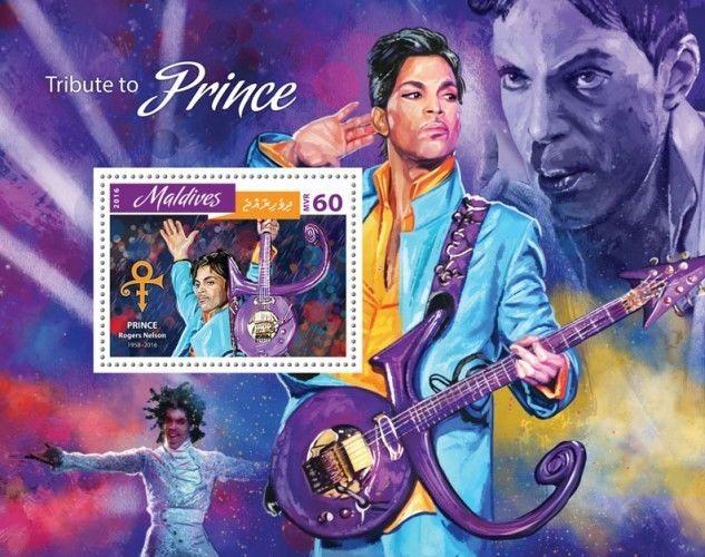 Z08 IMPERFORATED MLD16805b MALDIVES 2016 Tribute to Prince MNH