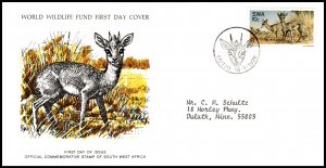 South West Africa 392 Mammal Typed FDC