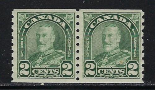 Canada 161 Never Hinged 1929 Coil Pair 