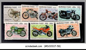 BURKINA FASO - 1985 MOTOR CYCLE CENTENARY / CYCLE - 7V  MINT NH