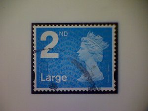 Great Britain, Scott #MH391, 2013, used(o), Machin, 2nd Large, bright blue