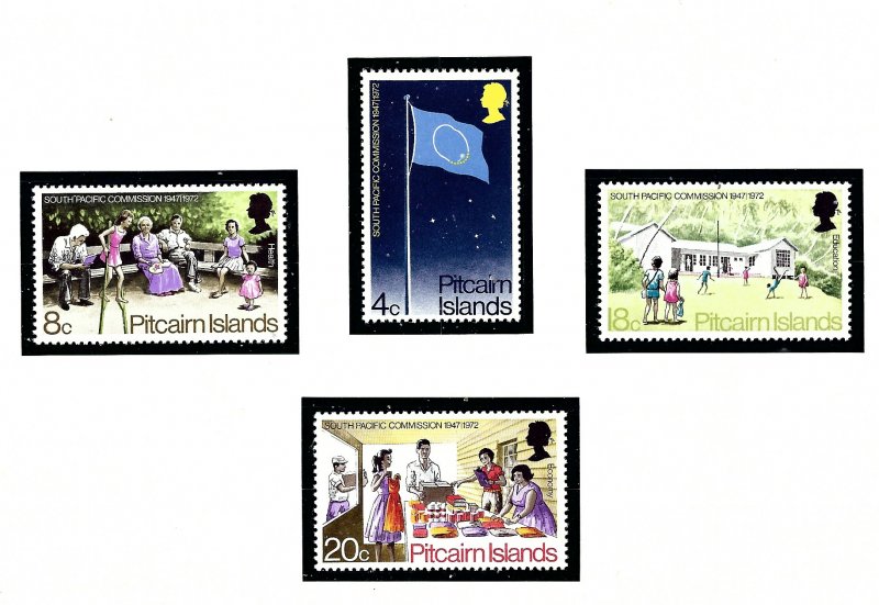 Pitcairn Is 123-26 MNH 1972 South Pacific Commission