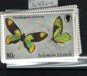 British Solomon Islands Butterfly SC 431-4 MNH (10egl) 