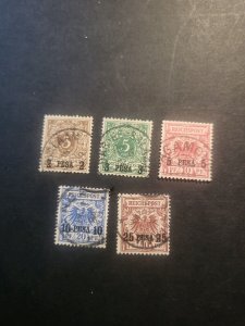 Stamps German East Africa Scott #1-5 used