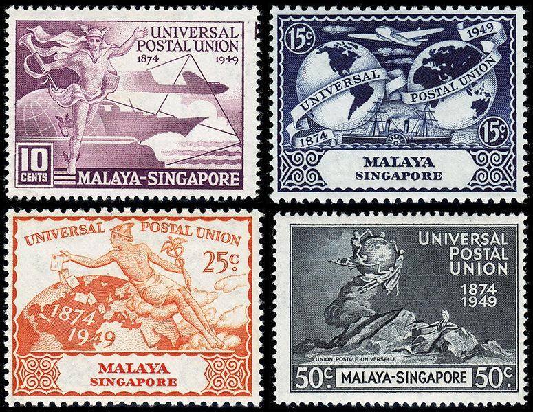 Singapore Scott 23-26 (1949) Mint LH VF Complete Set, CV $23.10