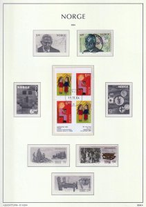 NORWAY 2003/4 Used+Sheets on Pages  (Aprx 50+Items)GOY 93 