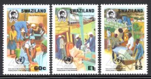 Swaziland - 1990 40th Anniversary of UNDP Set MNH SG 576-578