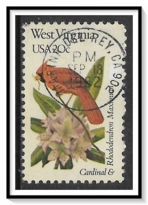 US #2000 State Birds & Flowers West Virginia Used