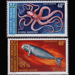 AFARS & ISSAS 1973 - Scott# C81-2 Marine Life Set of 2 NH