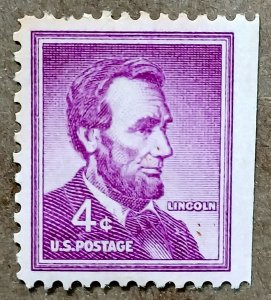 United States #1036a 4c Abraham Lincoln MNH booklet (1958) dry printing