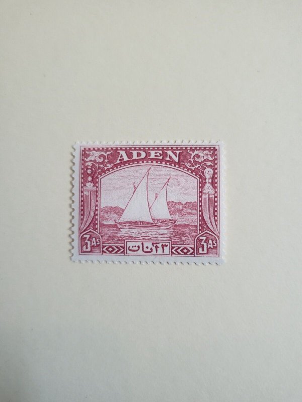 Stamps Aden Scott #6 h