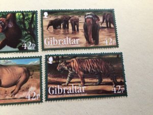 Gibraltar 2011 Endangered Animals mint never hinged  stamps  set A14031