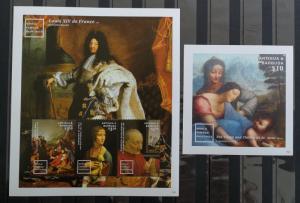 Antigua Barbuda 2015** mi.klb.5339/41,bl.754 World Famous Paintings MNH [18;30]