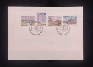 C) 1980. DENMARK. FDC. MULTIPLE TOURISM STAMPS. XF