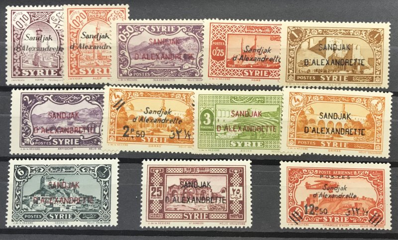 Alexandretta #1-12 Mint CV$114.25 Sandjak