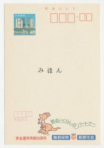 Specimen - Postal stationery Japan 1984 Kangaroo