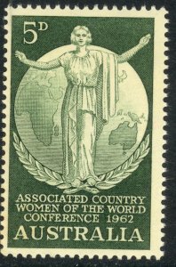 AUSTRALIA 1962 COUNTRY WOMEN ASSOCIATION Issue Sc 347 MNH
