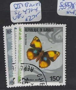 Djibouti Butterfly SC 471-4 VFU (6gvi)