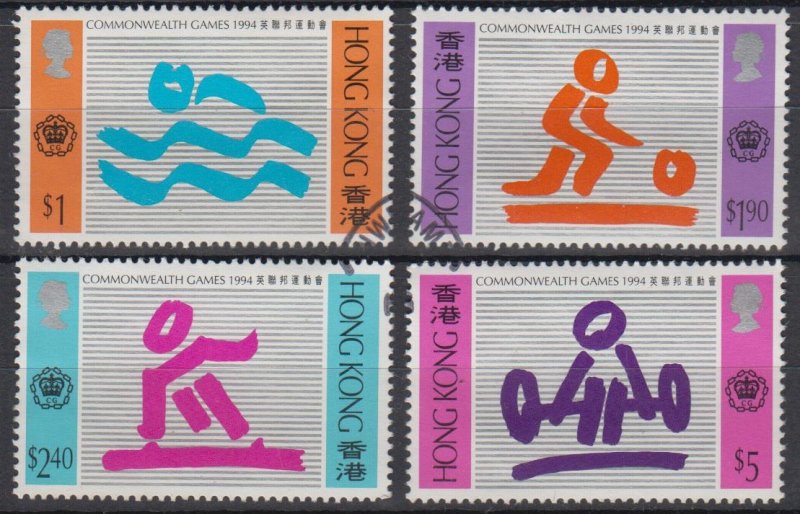 Hong Kong 1994 The 15th Commonwealth Games Stamps Set of 4 Fine Used