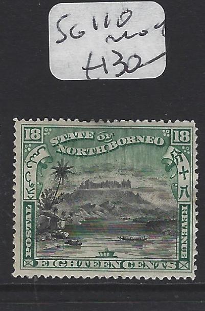 NORTH BORNEO  (PP1307B)  18C  MOUNTAIN SG 110      MOG