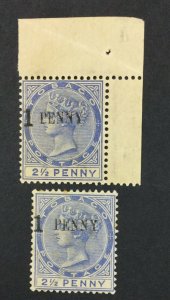 MOMEN: TOBAGO SG #29,29a MINT OG H £410 LOT #61741