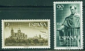 SPAIN Scott 796-7 Edifil 1127-8 MNH** Salamanca U
