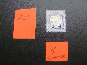 Germany 1872 USED SIGNED SOMMER MI. 5 SC 5 VF/XF 20 EUROS  (201) NEW COLL.