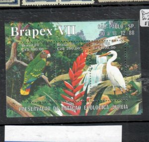 BRAZIL  BIRDS   SC SC 2158   MINI SHEET    MNH      P0217B  H