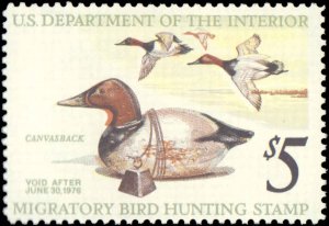 United States - Hunting Permit Stamps #RW42, Complete Set, 1975, Birds, Never...