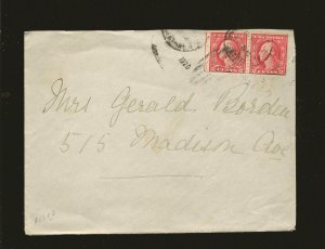 USA SC#499 Booklet Pair on PM 1920 Cover Used