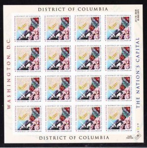 Album Treasures U S Scott # 3813  37c District of Columbia Complete Sheet MNH