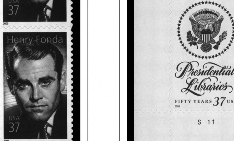 US 2000-2005 PLATE BLOCKS STAMP ALBUM PAGES (68 PDF b&w illustrated pages)