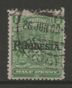 Rhodesia 1905-09 SG 100b FU 