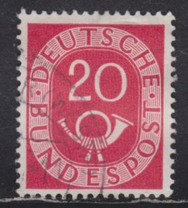 Germany 677 Post Horn 20pf 1951