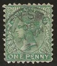 South Australia 64, used. 1876.  (A928)