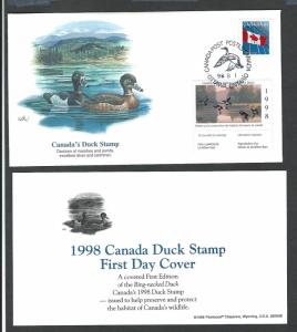 Canada 1998 wildlife habitat conservation   FDC    S.C. #  fwh14