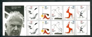 3198 -3202 Alexander Calder MNH plate block of 10 - Top