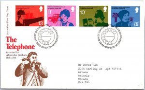 GREAT BRITAIN FIRST DAY COVER HISTORY OF THE TELEPHONE AT EDINBURGH 1976