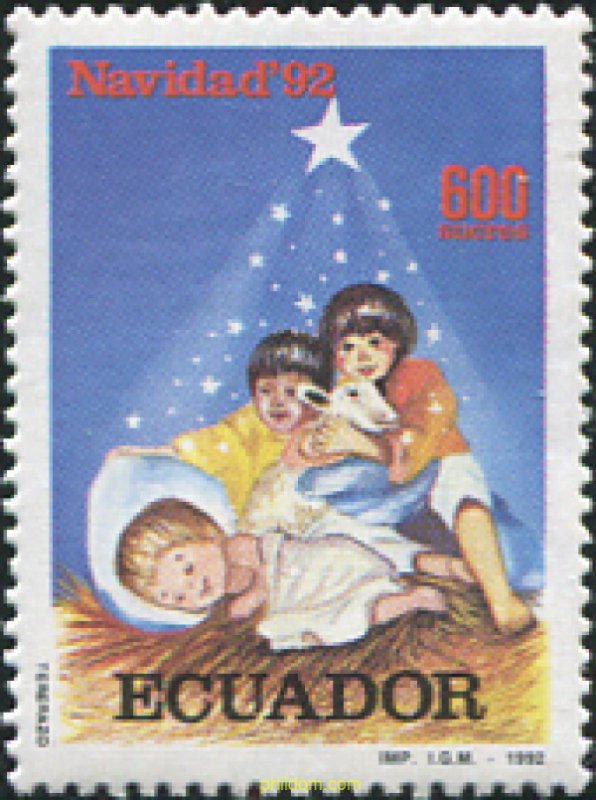 362489 MNH ECUADOR 1992 NAVIDAD