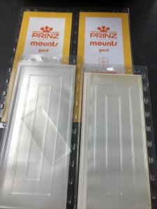 Prinz Scott Stamp Mount Clear (Pack of 10) (265x95mm) STRIP  Group Of 4 