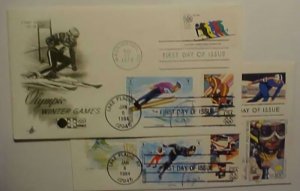 US FDC OLYMPICS 1972 , 1984 ALSO 1980 , 1984